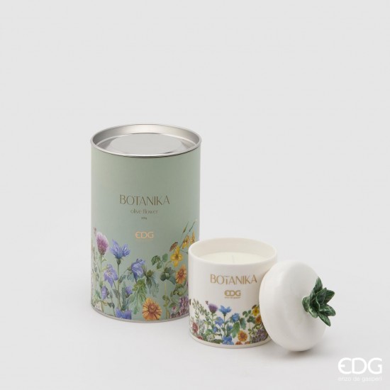 Candele Di Cera 13 Cm Botanika Zeytin Yeşili Kutulu Mum