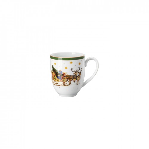 Happy Wintertime Green Kulplu Mug