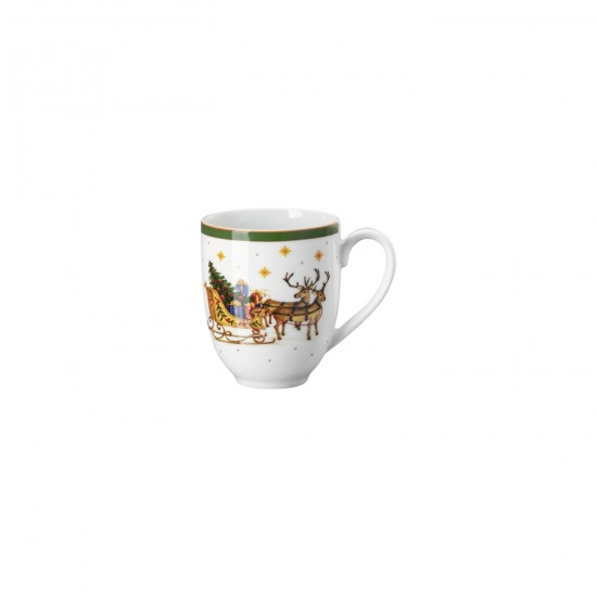 Happy Wintertime Green Kulplu Mug