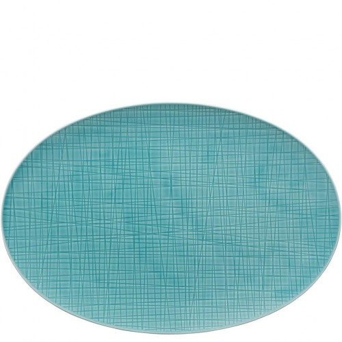 Mesh Aqua 34 Cm Oval Servis Tabağı