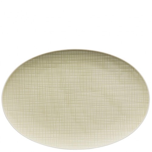 Mesh Cream 34 Cm Oval Servis Tabağı