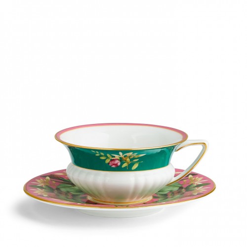 Wonderlust Teaware  Pink Lotus Çay Bardak ve Tabağı